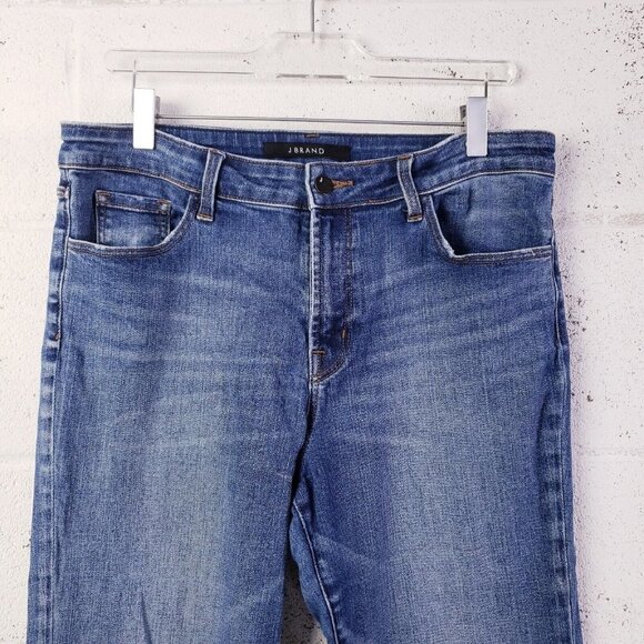 J BRAND Womens Jeans Amelia Skim Straight Syndicate Stretch Blue Size 31 - Picture 3 of 9